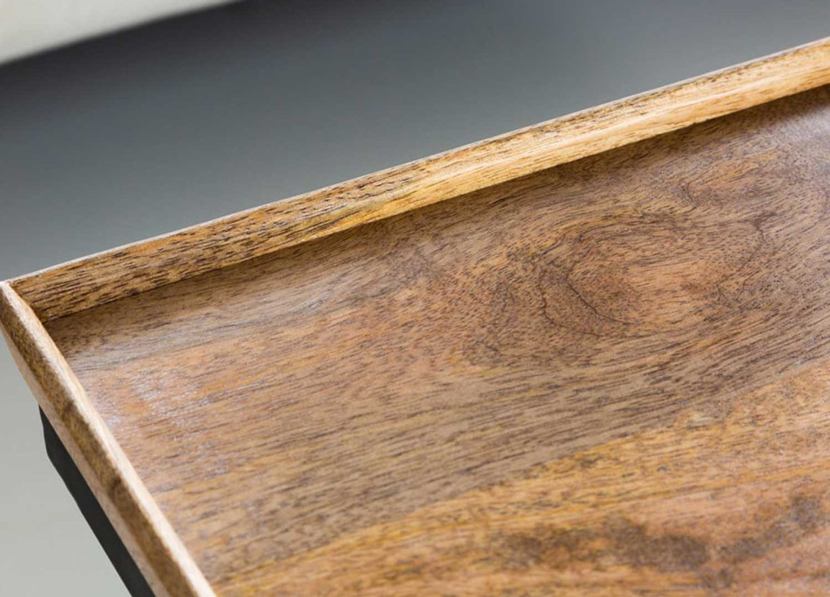 Table Basse en Bois et Plateaux Amovibles