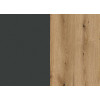 Buffet moderne gris et bois 187 cm