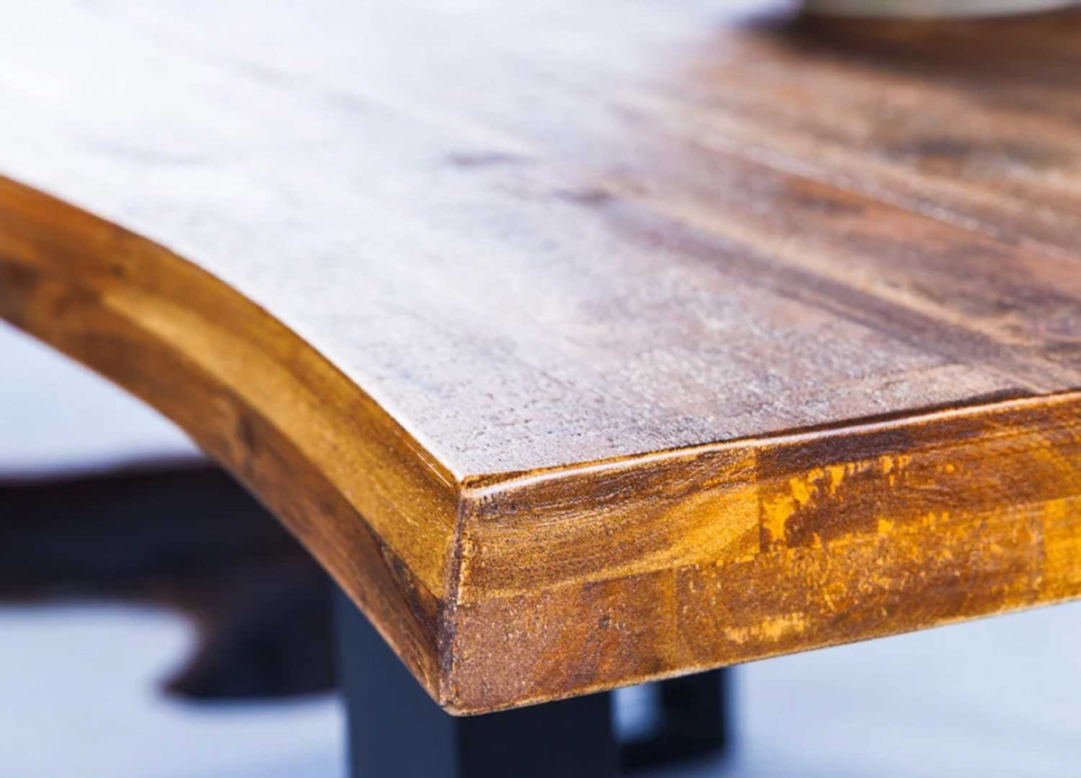 Table de Repas Acacia et Pieds Anthracite