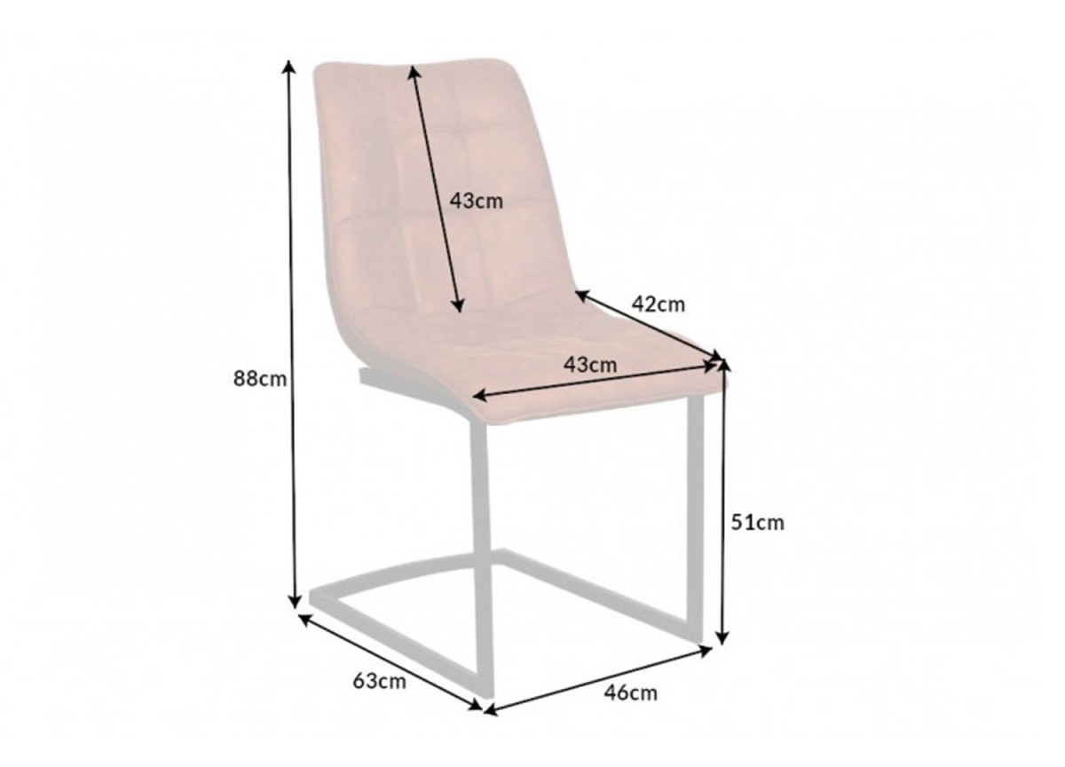 Chaises cantilever marron