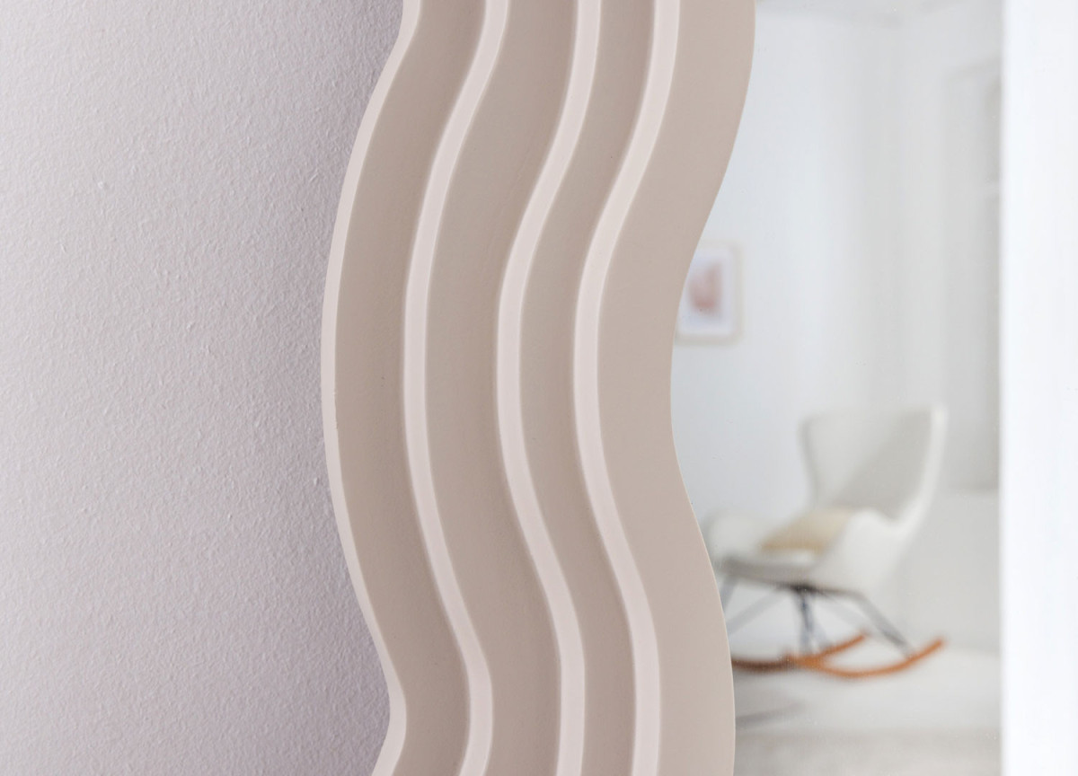 Miroir Vague Couleur Grège 160 cm