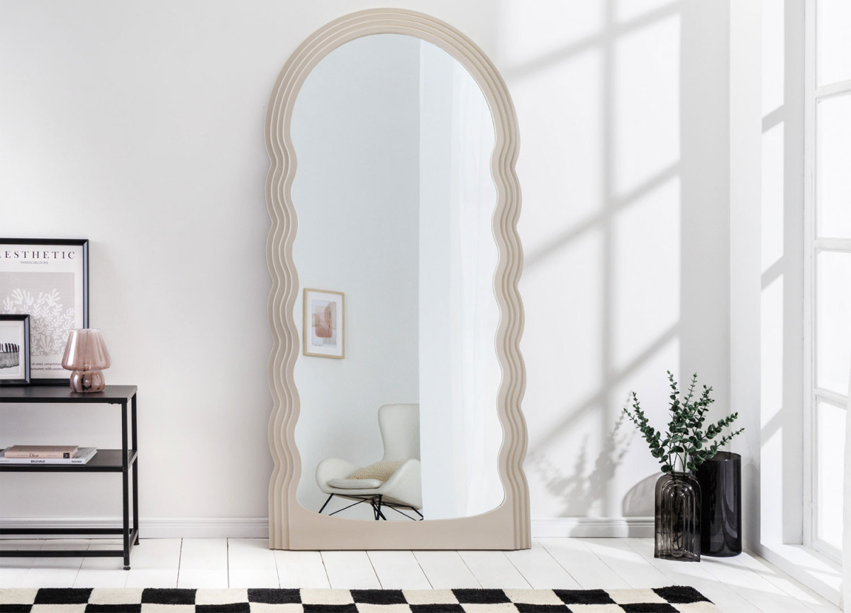 Miroir tendance avec ondulations 160 cm