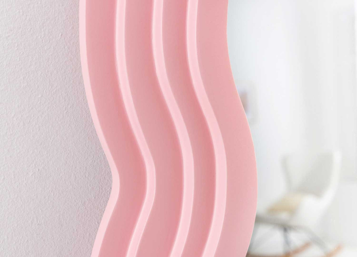 Miroir Vague Rose 160 cm