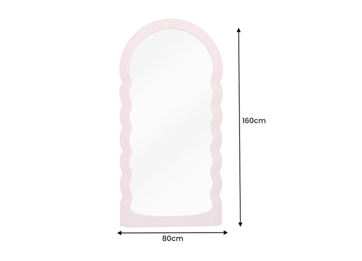 Miroir 160 cm design avec ondulations