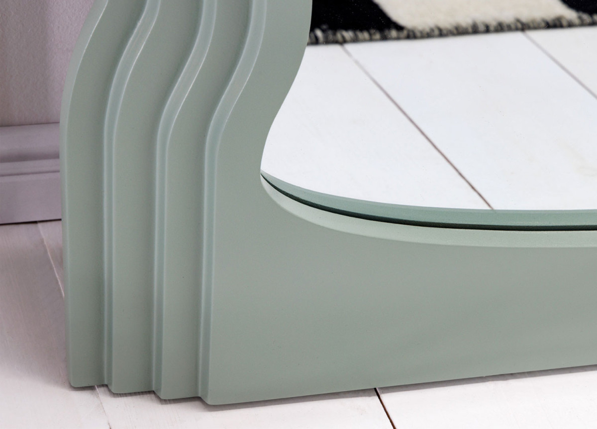 Miroir Vague Vert Sauge 160 cm
