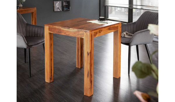 Table à manger carrée en bois massif