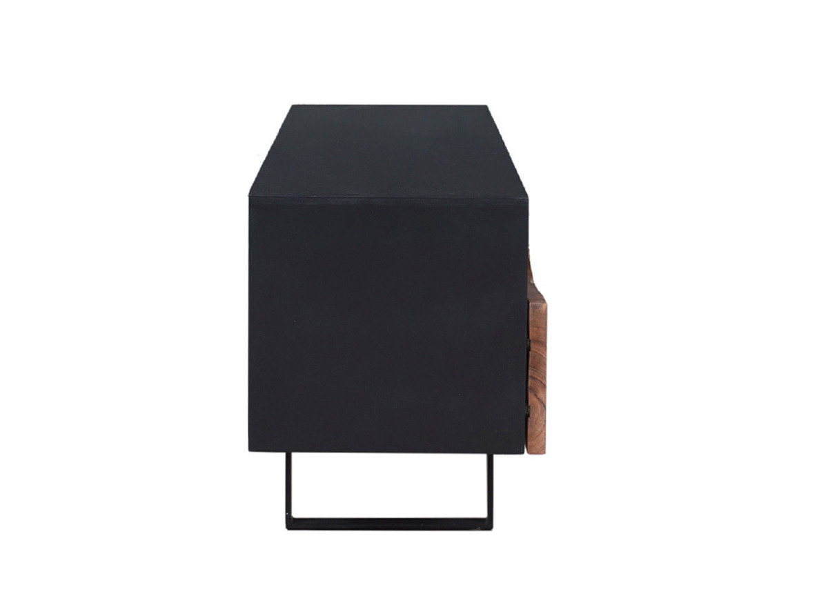 Meuble TV Noir et Bois