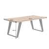Table basse acacia naturel et métal