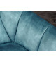 Fauteuils rotatifs velours bleu
