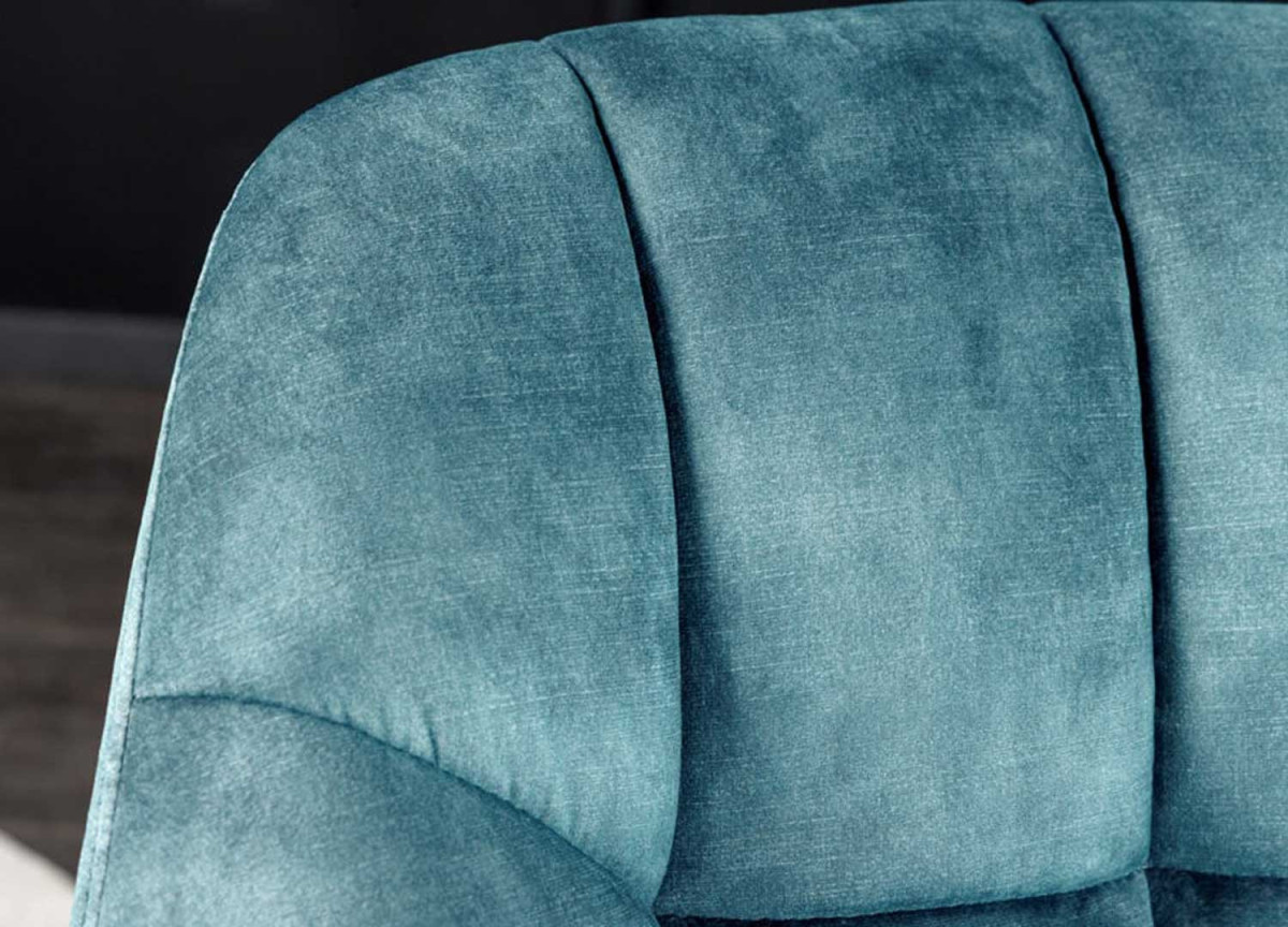 Fauteuils rotatifs velours bleu