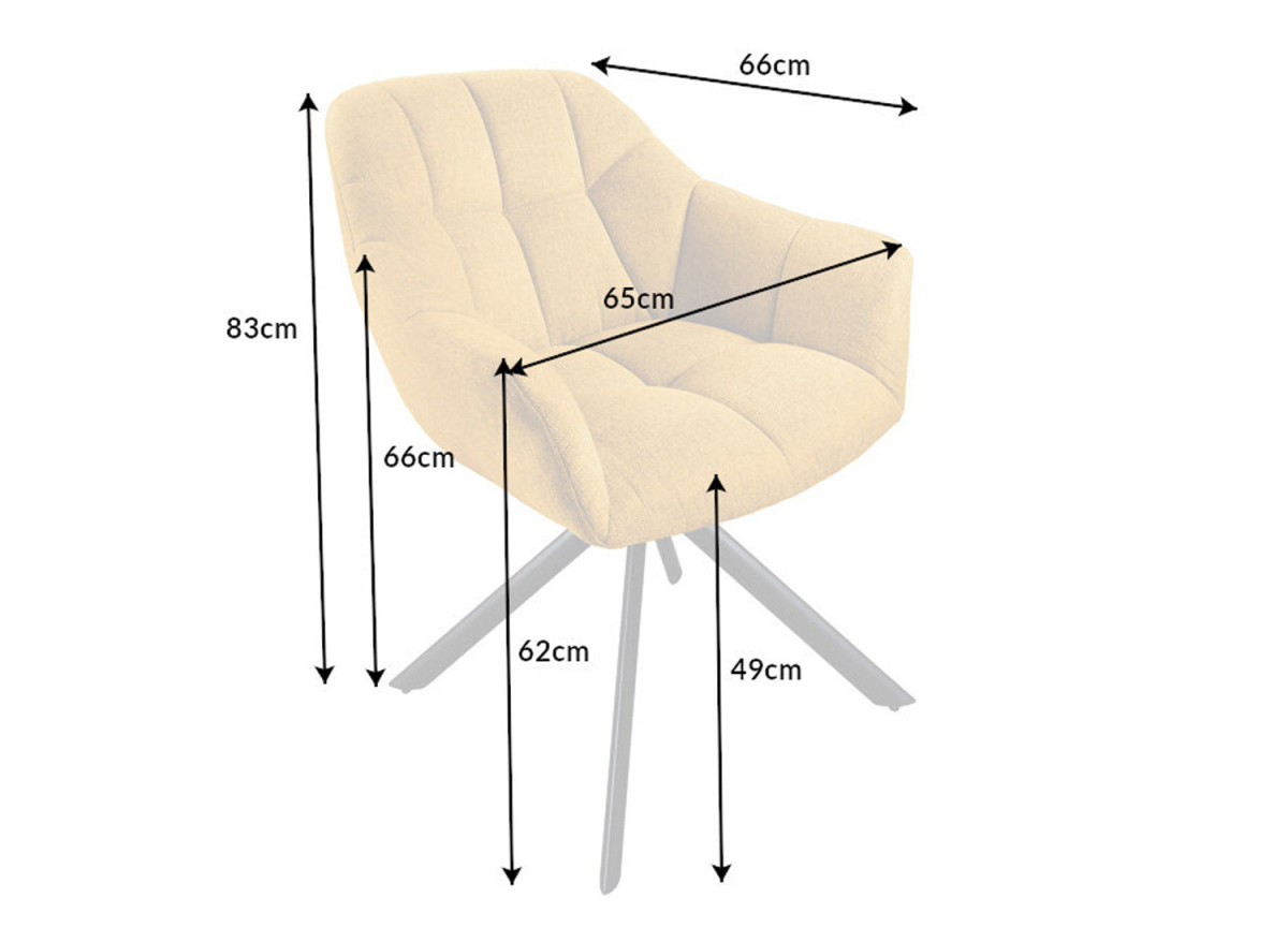 Fauteuils rotatifs métal et velours jaune