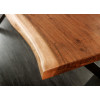 Table repas industriel en acacia 180 cm