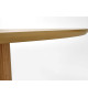 Table à manger ronde en bois moderne 120 cm