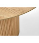 Table à manger ronde en bois moderne 120 cm