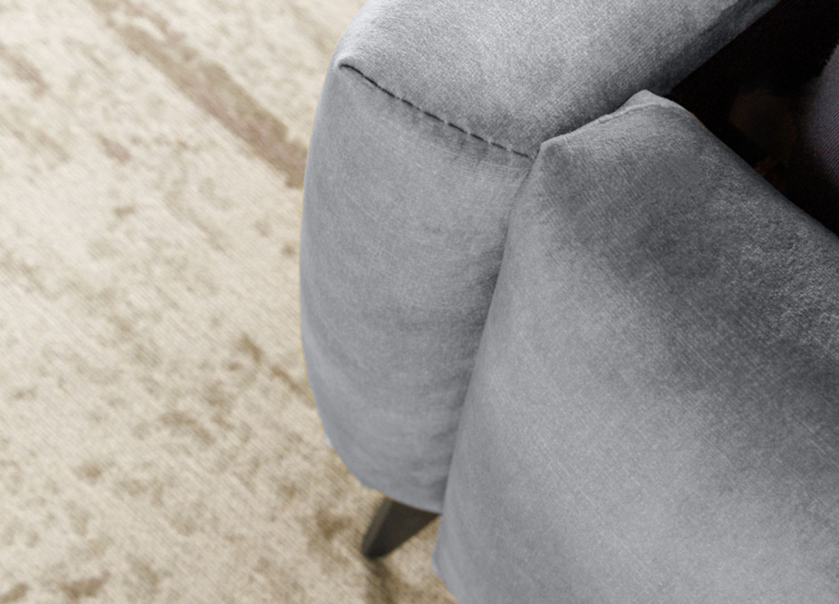 Lit adulte velours gris