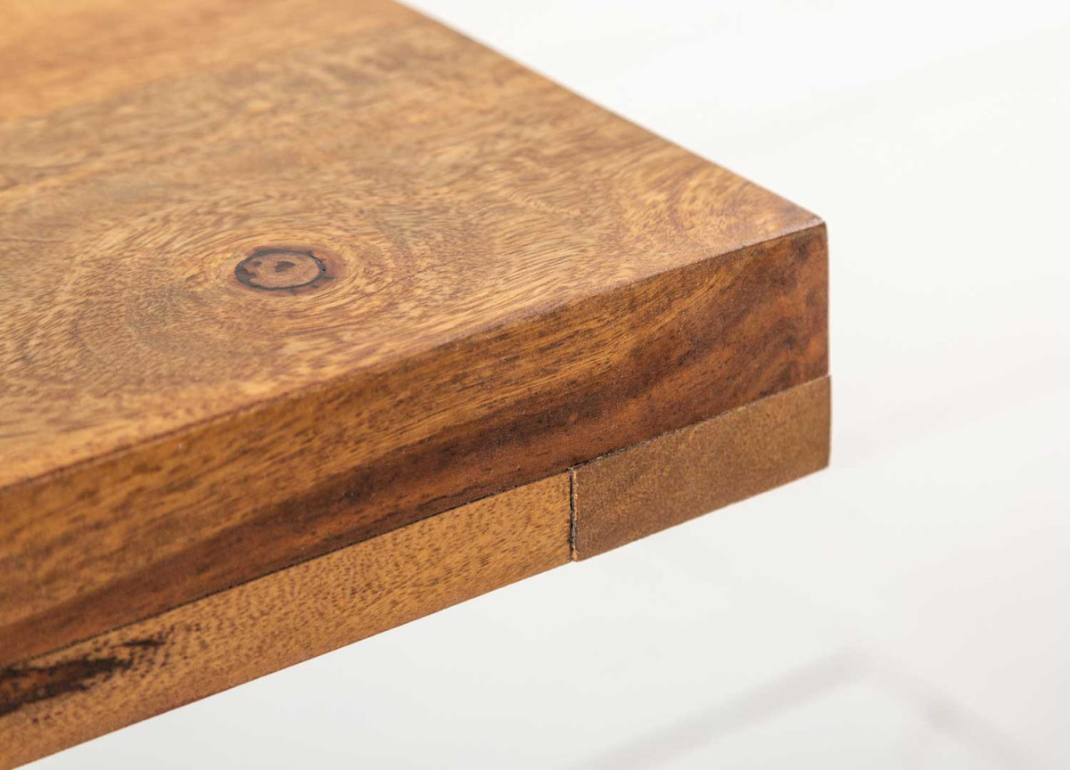 Table Basse Carrée en Bois de Shesham