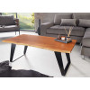 Table basse acacia naturel et métal