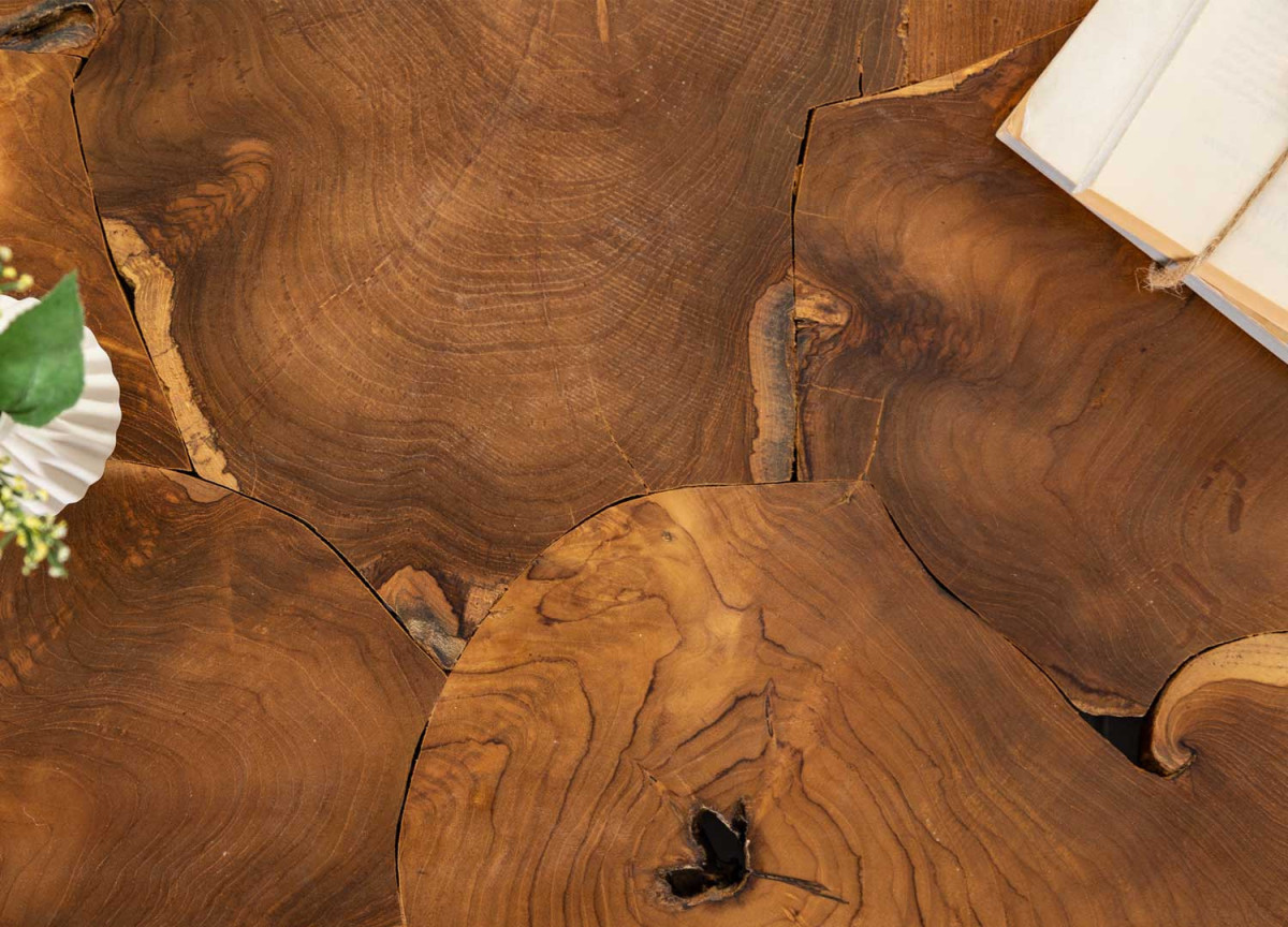 Table Basse Design en Bois de Teck