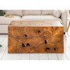 Table basse cube 90 cm en teck