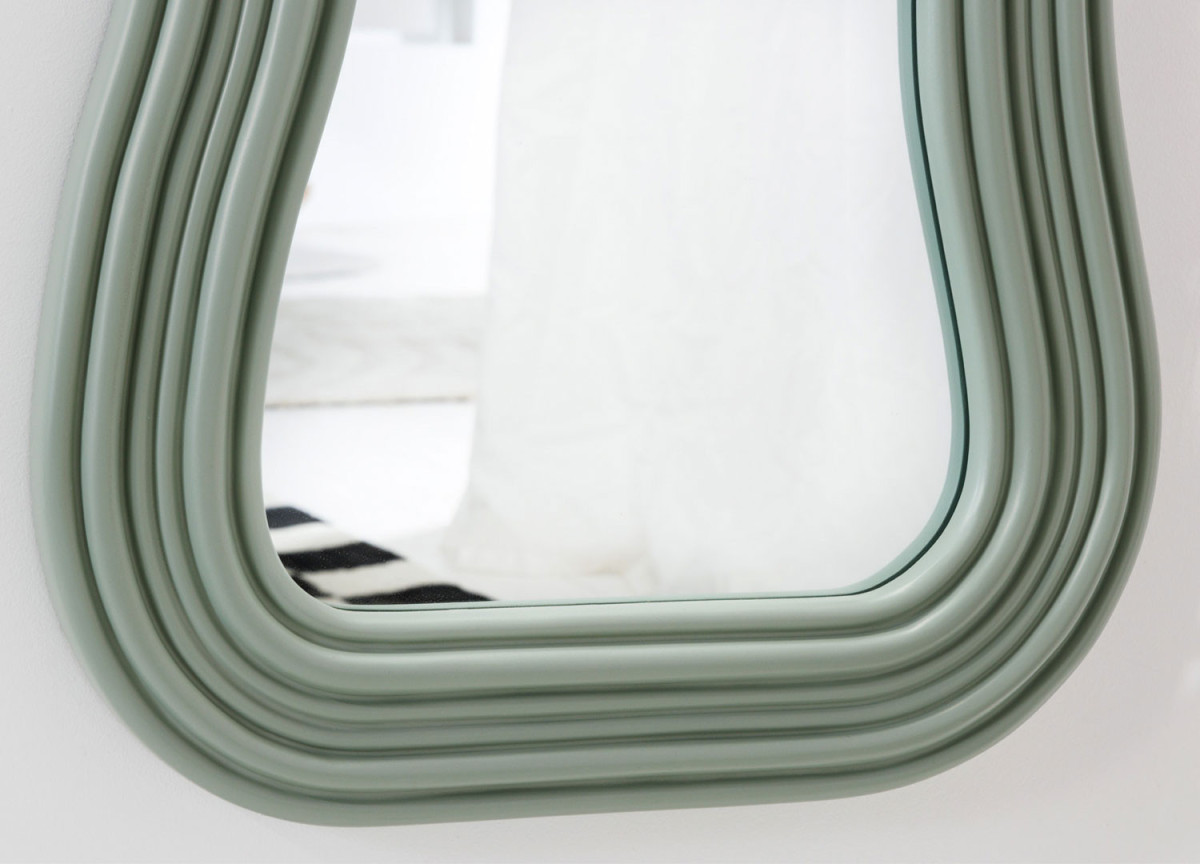 Miroir Organique Vert Sauge 100 cm