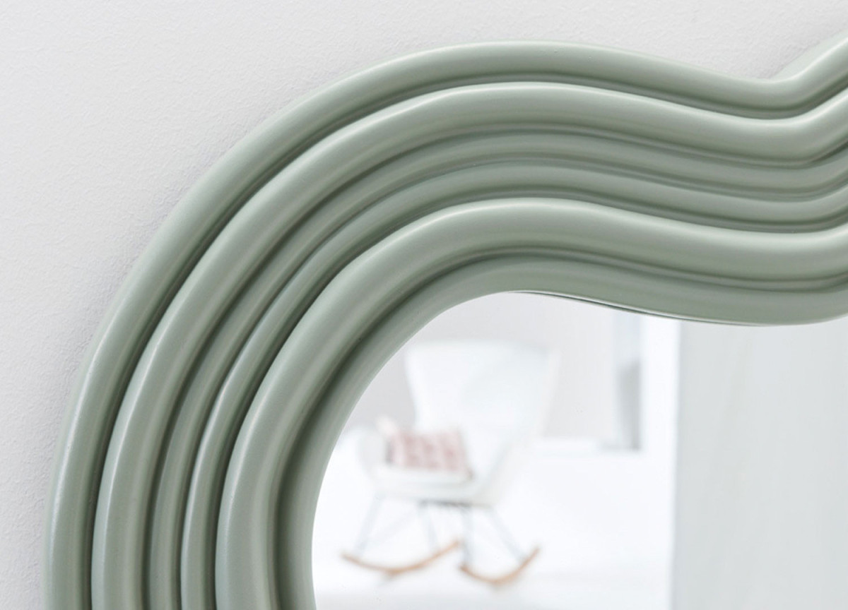 Miroir Organique Vert Sauge 100 cm