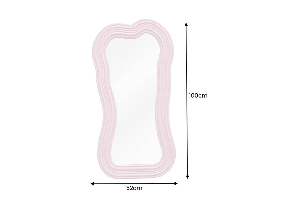 Miroir design tendance rose