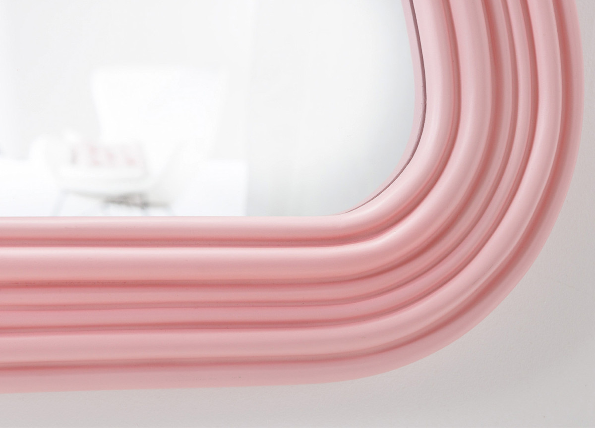 Miroir Organique Rose 100 cm