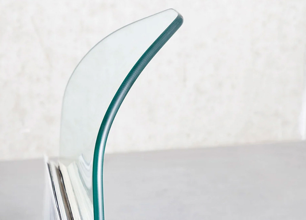 Porte-revues design en verre