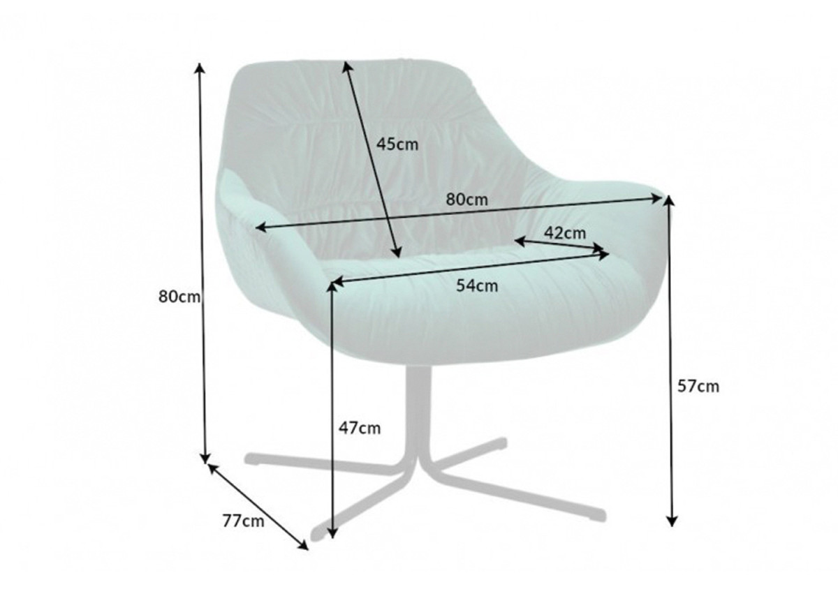 Fauteuil rétro moderne rotatif