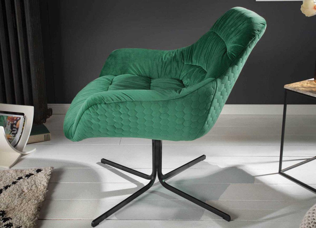 Fauteuil rétro moderne rotatif