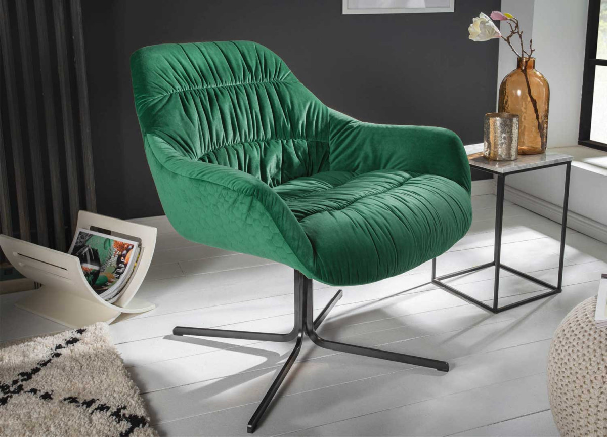 Fauteuil rétro moderne rotatif