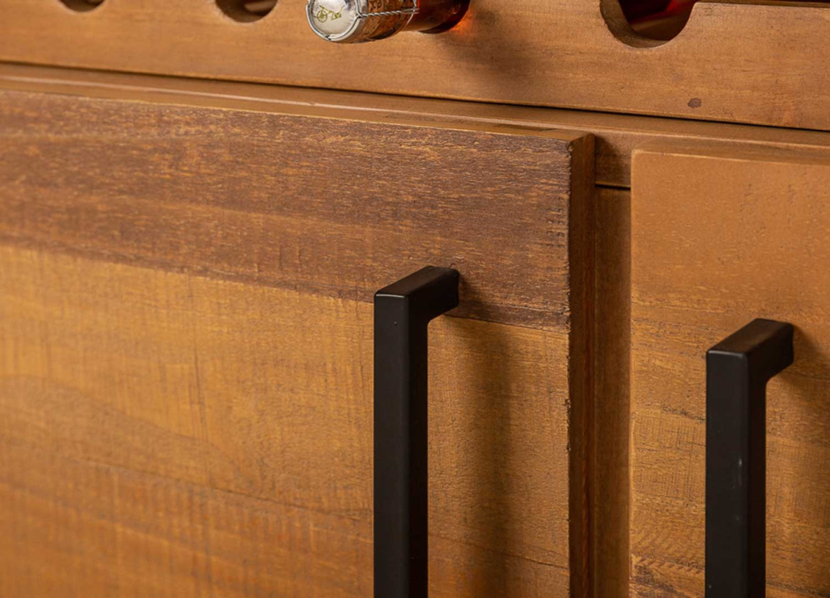 Buffet Industriel en Pin et Métal 195 cm