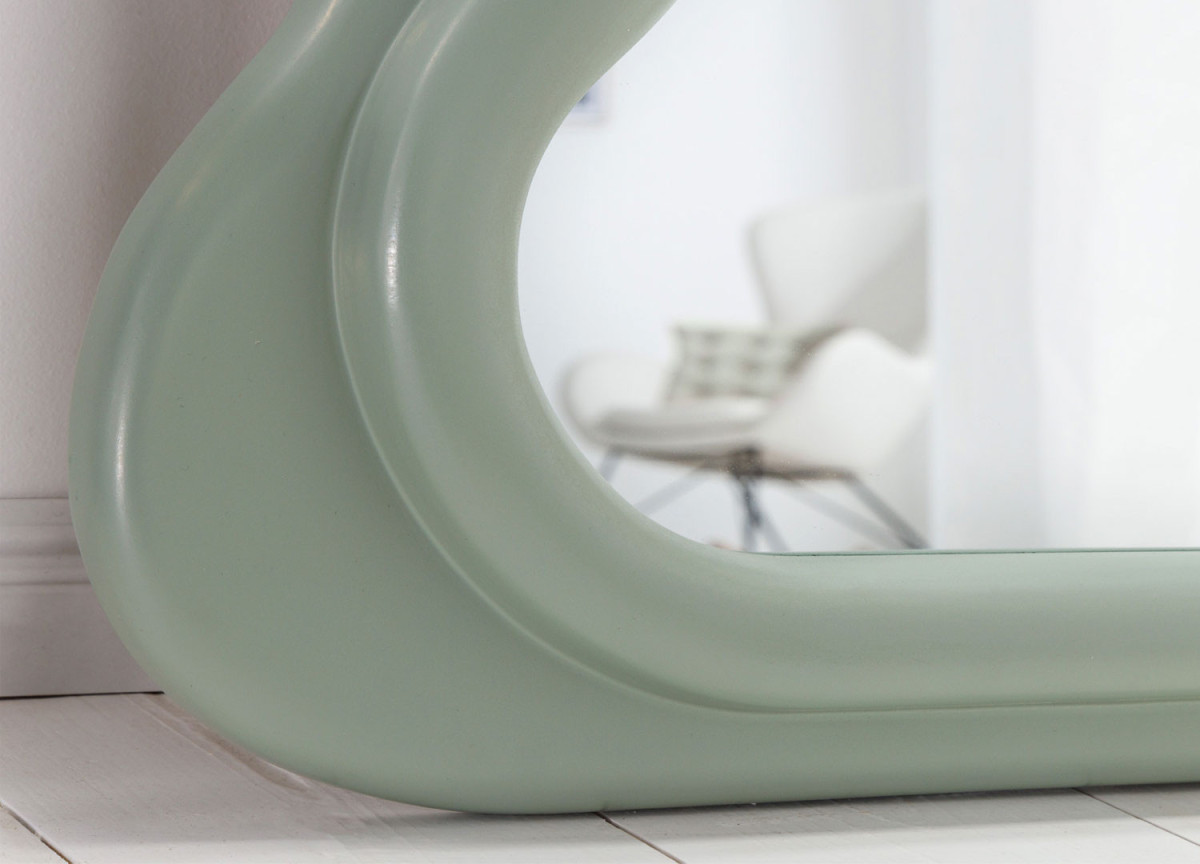 Miroir Ondulé Vert Sauge 160 cm