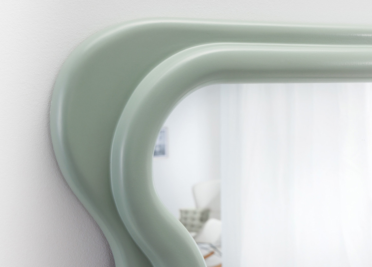 Miroir Ondulé Vert Sauge 160 cm