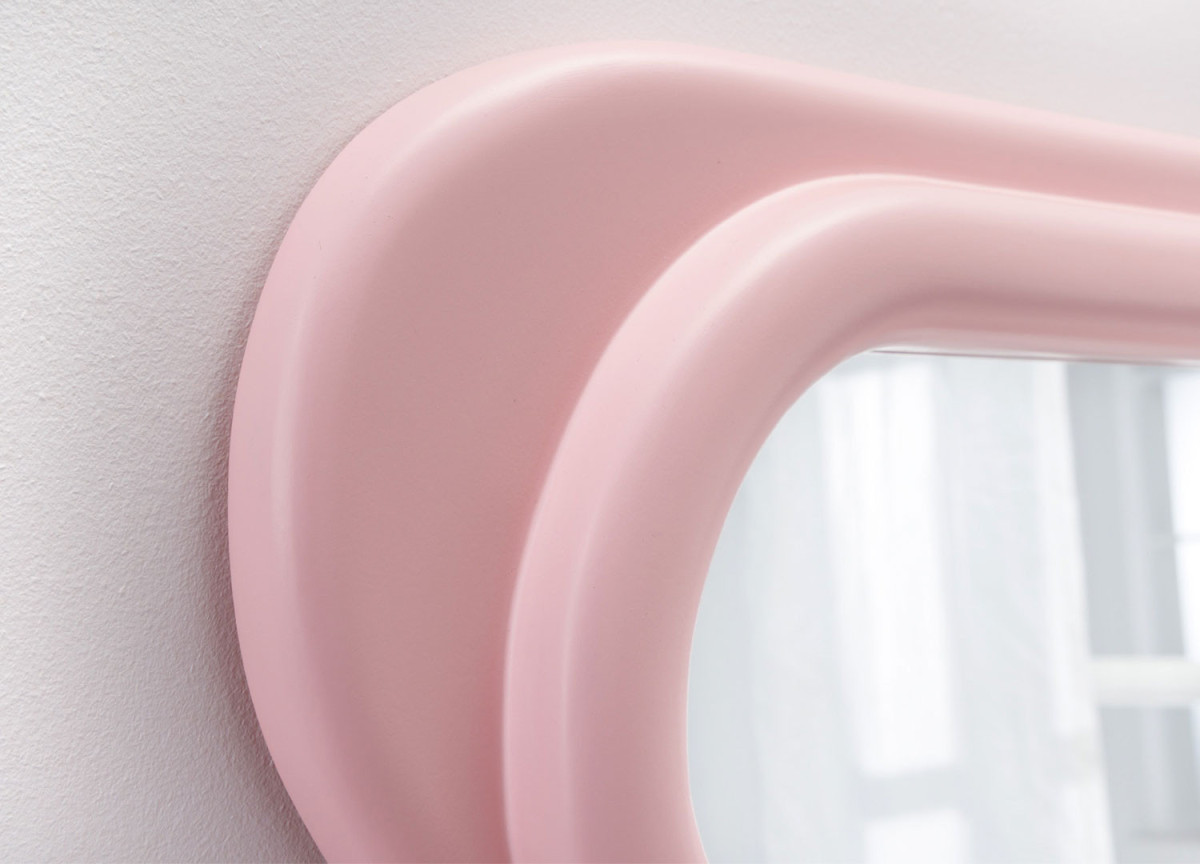Miroir Ondulé 160 cm couleur Rose