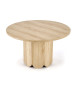 Table basse ronde aspect bois