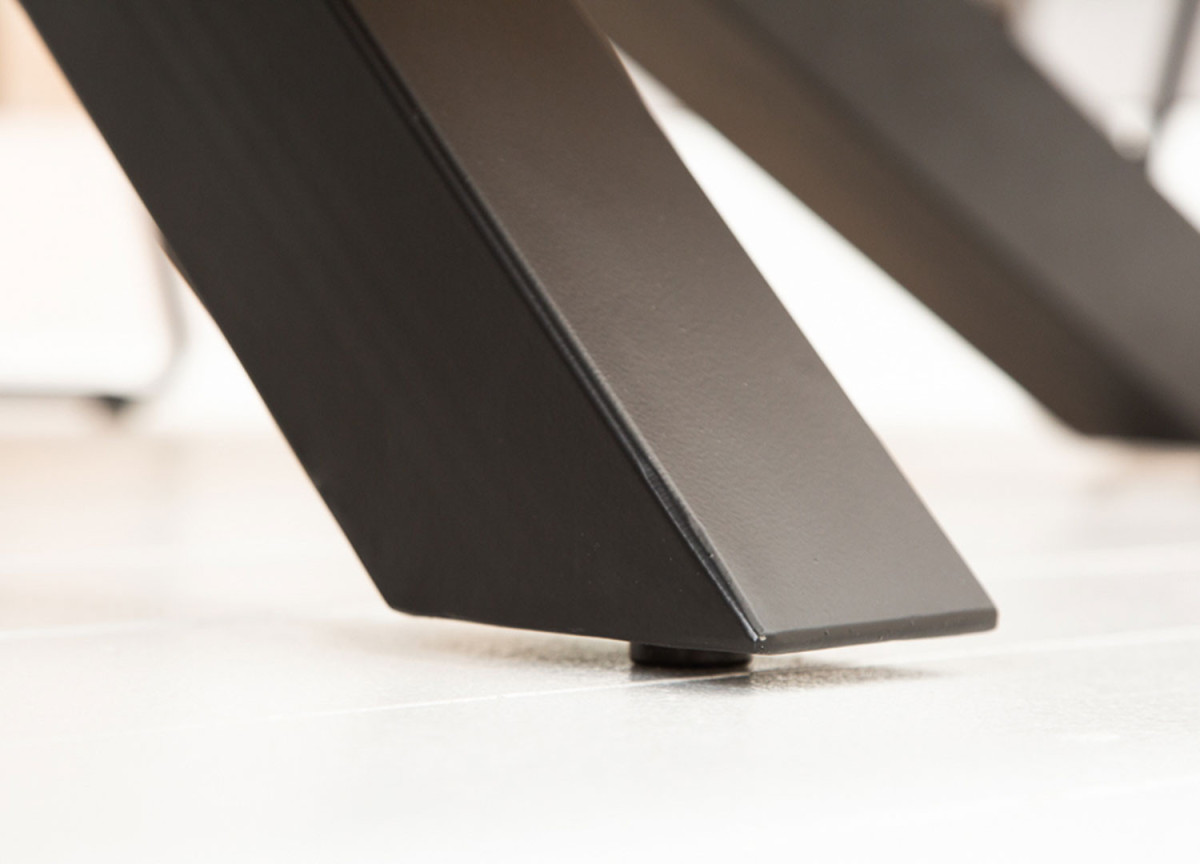 Table de Repas 160 cm Bois et Métal Industriel
