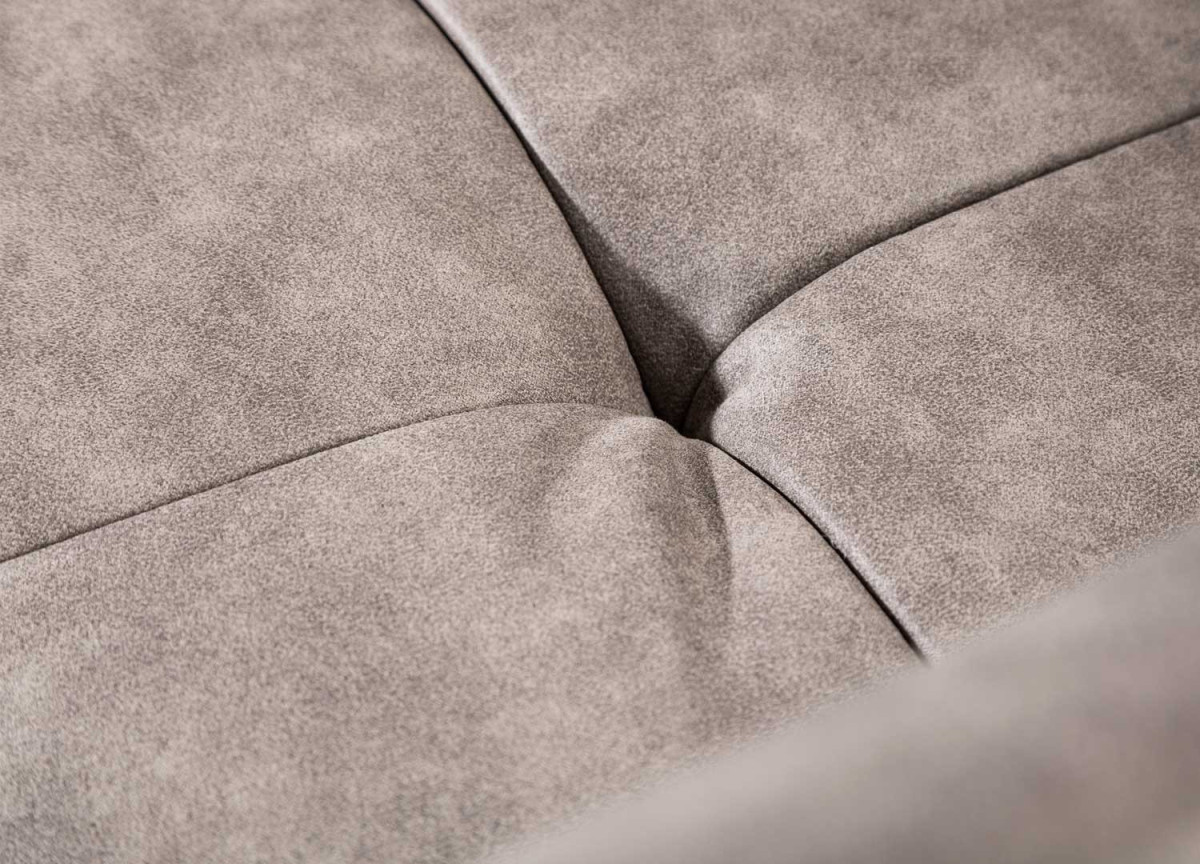 Lot de 2 fauteuils en microfibre taupe