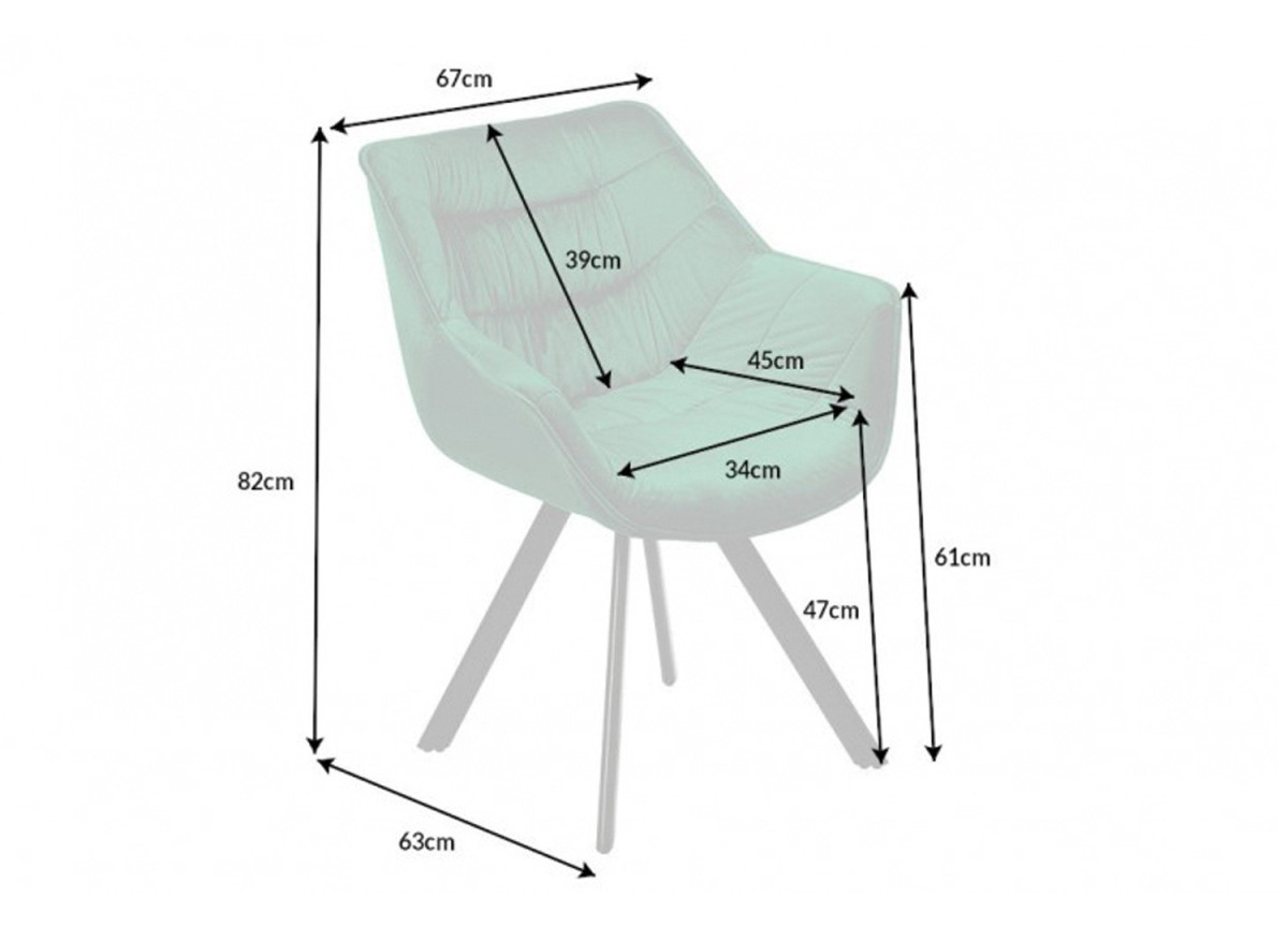 Chaises Moderne en velours vert émeraude