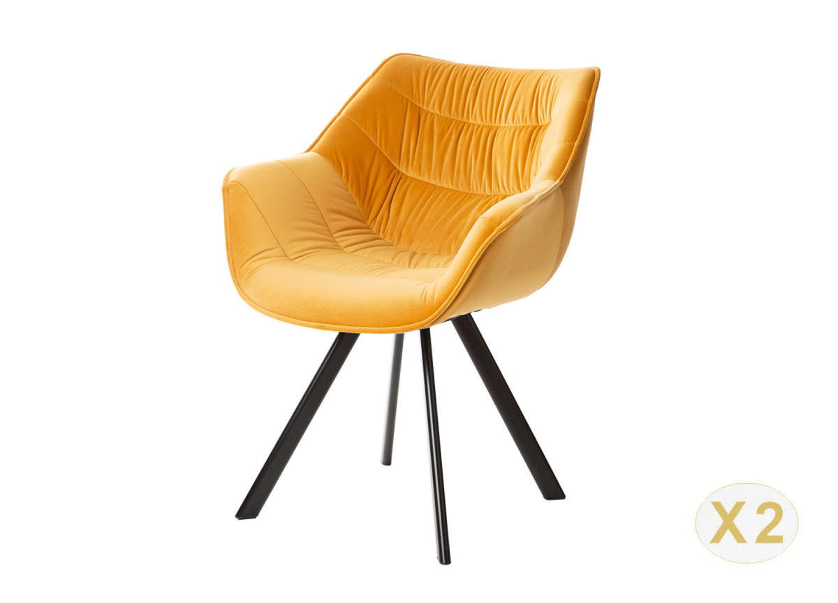 Chaises avec accoudoirs rétro moderne