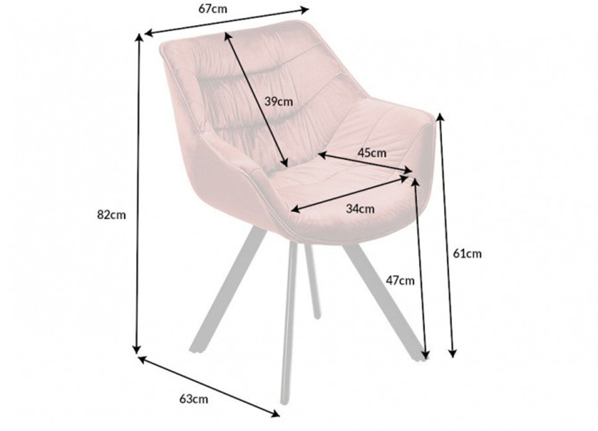 Fauteuils en Velours vieux rose