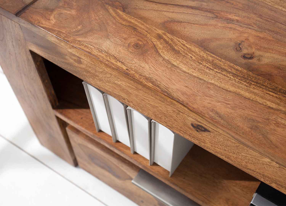 Meuble TV 135 cm en sesham