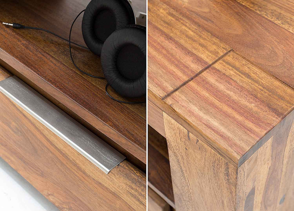 Meuble TV 170 cm en sesham