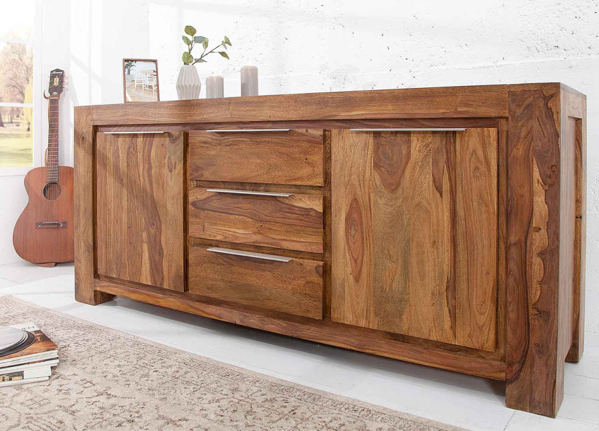 Buffet en bois massif 175 cm