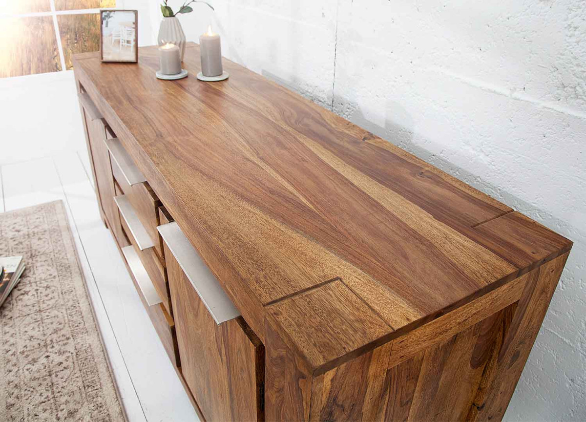 Buffet en bois massif 175 cm