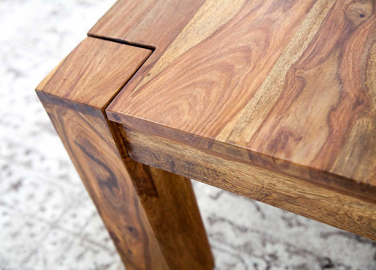 Table Basse Carrée en Bois de Shesham
