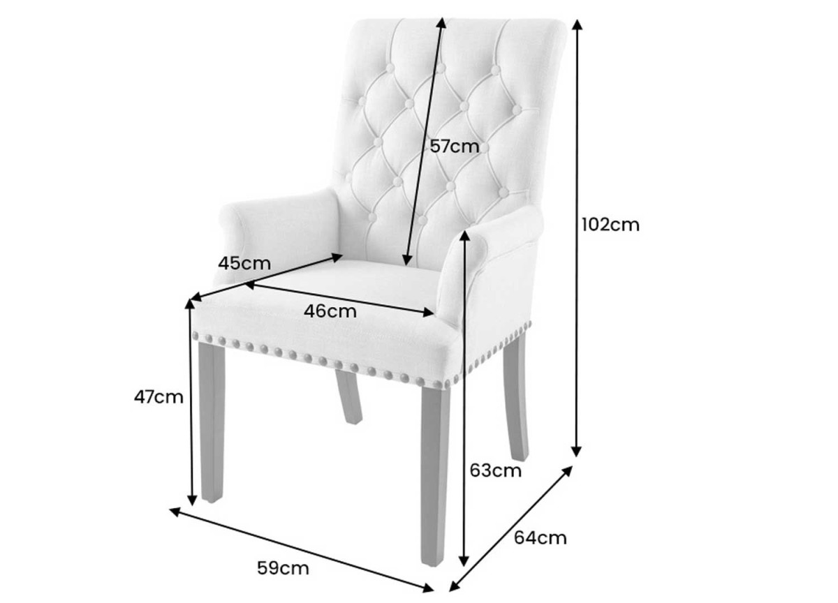 Fauteuils style baroque beige et noir