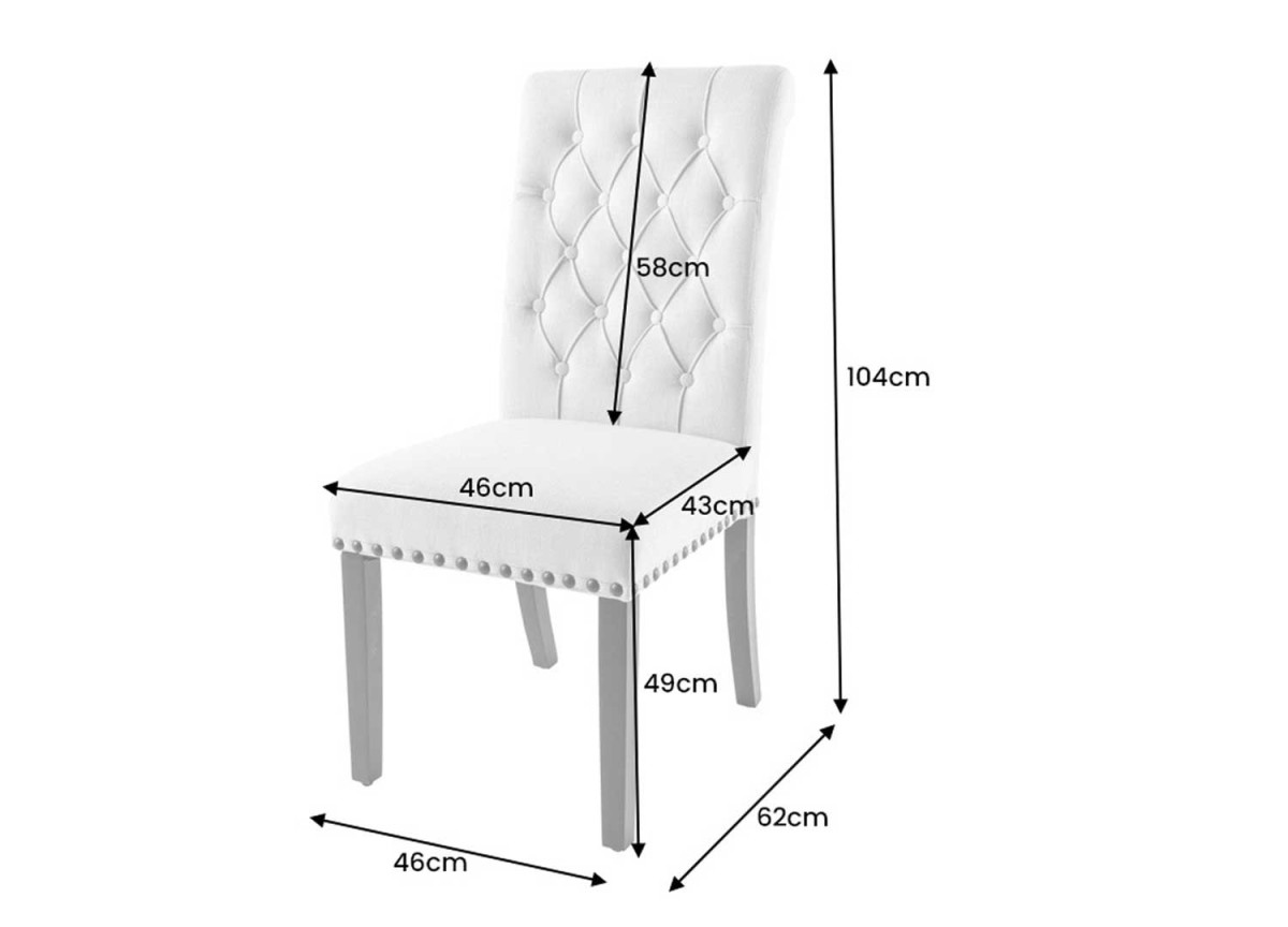 Chaises style moderne baroque beige et noir