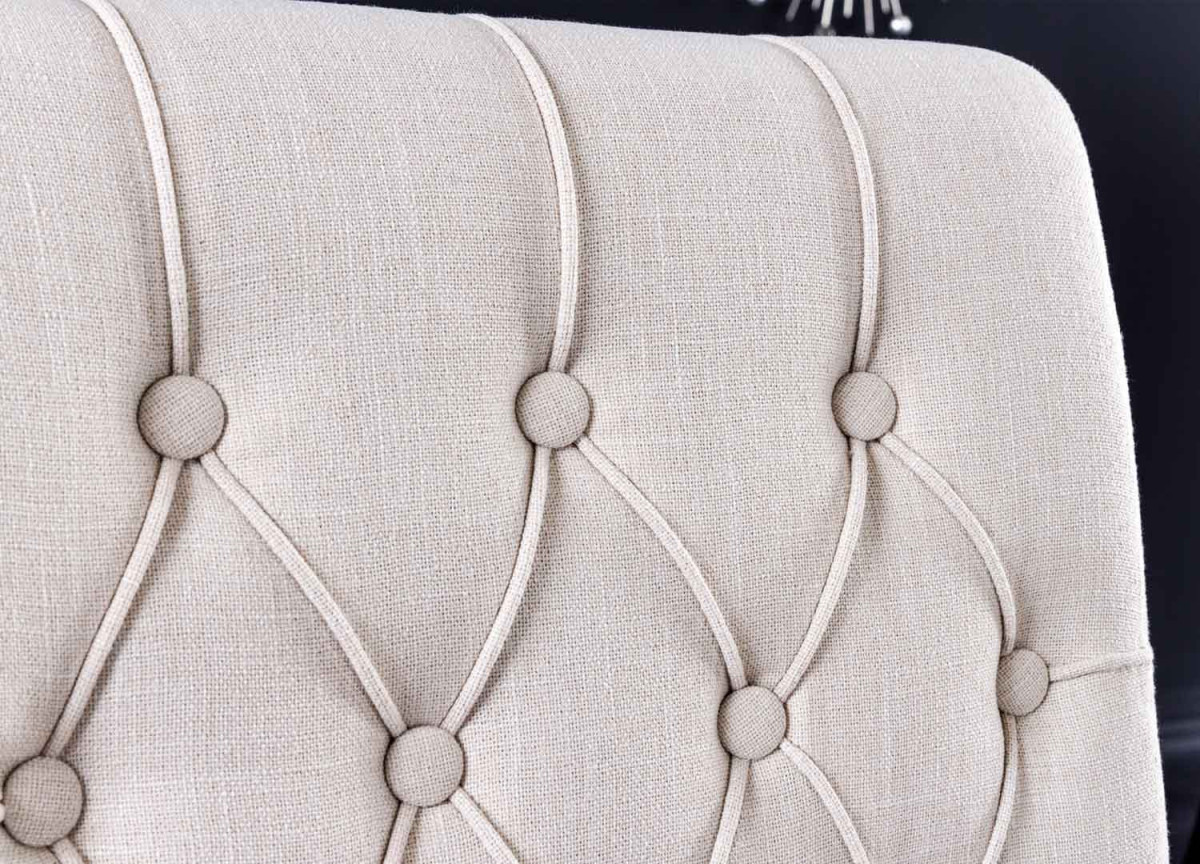 Chaises style moderne baroque beige et noir
