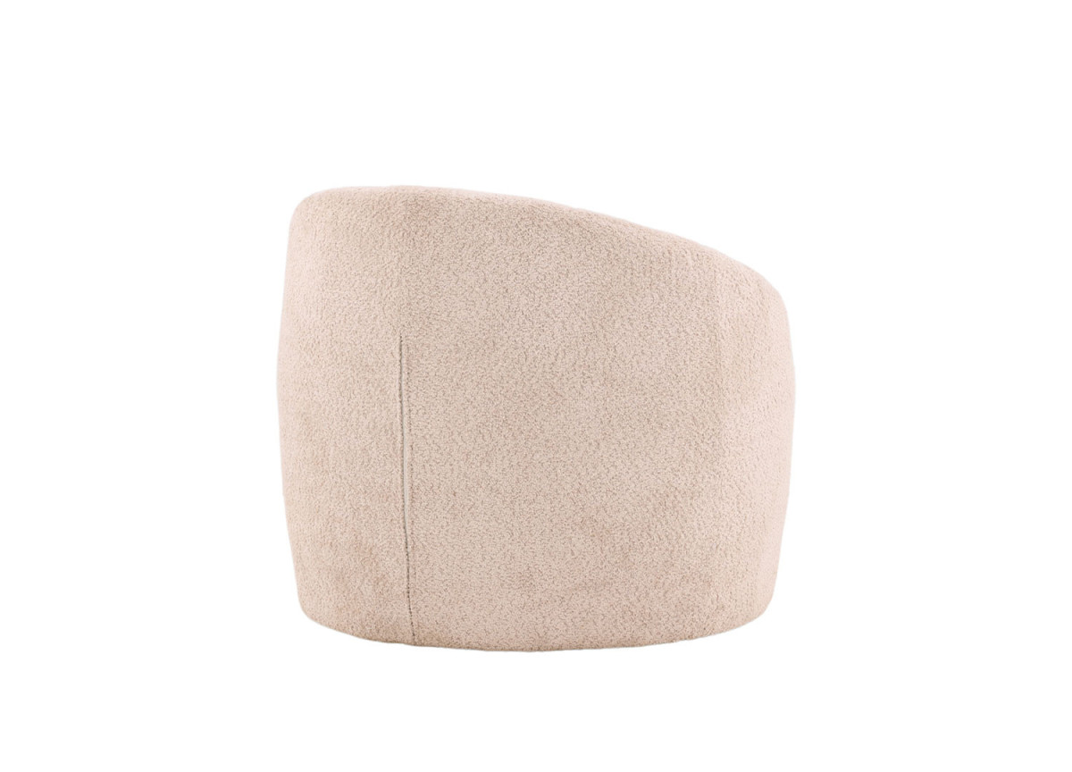 Fauteuil bouclette beige